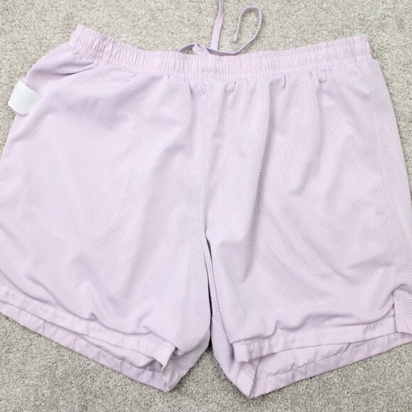 Nike Shorts Mens 2XL XXL Purple Mesh Lined Woven Flow Drawstring 100% Polyester - Picture 14 of 15